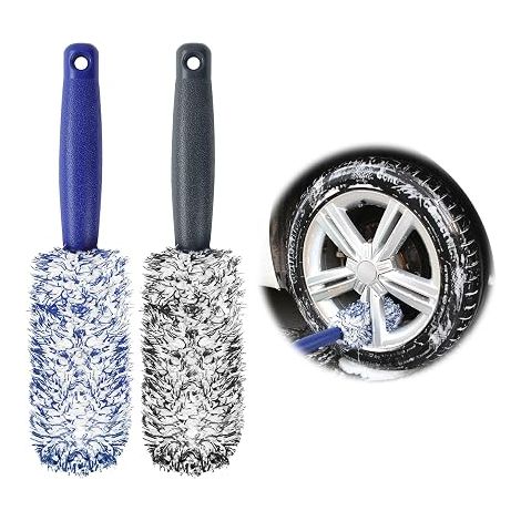 Brosse Jantes Voiture, remplacer tête de Brosse de Nettoyage de Roue, pour Jante sans Partie Métallique, pour Nettoyage Jantes de Voiture sans Créer de Rayure (1/5)