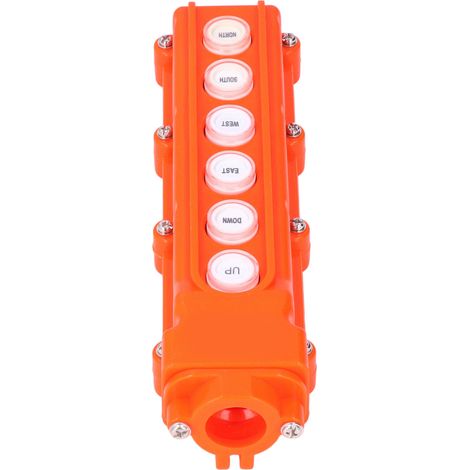 Tragbare Fernbedienung mit Druckknopf und regensicherem Gehäuse für Kransteuerstationen (220 V/500 V) (1/5)