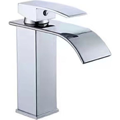 Wasserfallarmatur für Waschbecken, Chrom