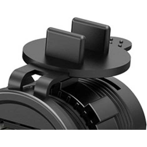 Chargeur double USB pour moto 12 V avec voltmètre numérique électrique et charge rapide, compatible avec téléphones, tablettes et GPS (vert). (1/5)