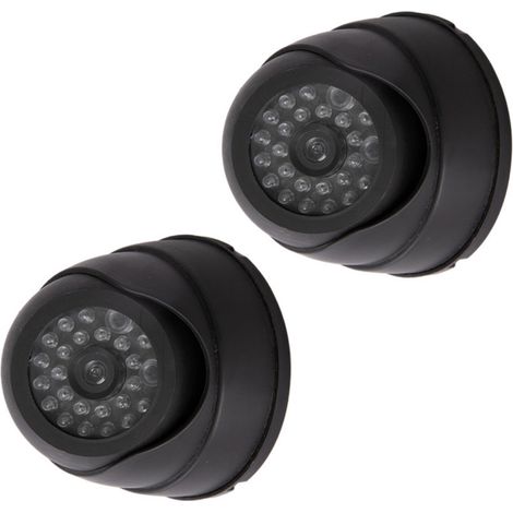 Filiyano-Fausse caméra de sécurité réaliste avec lumière LED clignotante pour une utilisation intérieure et extérieure
