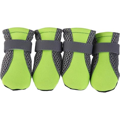 Dog Shoes Breathable Mesh Non-Slip Boots Green Protection and Optimal Comfort (1/5)