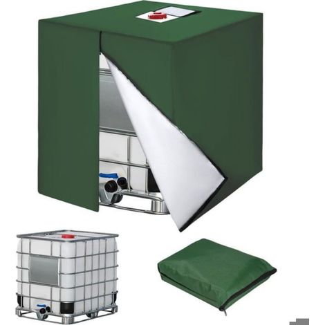 Housse de réservoir IBC 1000 L - ® - Imperméable - Anti-UV - Fermeture éclair - Dimensions 120x100x116 cm (1/5)