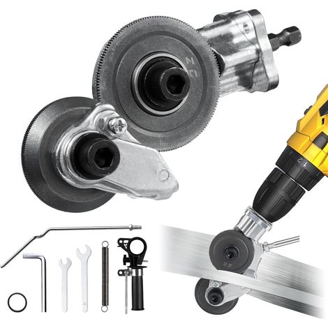 Metal Nibbler Sheet Metal Shear Plate Cutter Electric Nibbler Drill Accessory Metal Nibbler for Cutting Metal Plates (1/5)