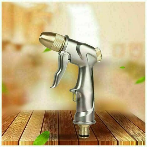 Pistolet d'arrosage de Jardin Métal 100% Réglable du Débit d'eau Pulvérisateur de Jardin pour Lavage de Voiture, Arrosage de Jardin/Pelouse,Facile à utiliser (1/5)