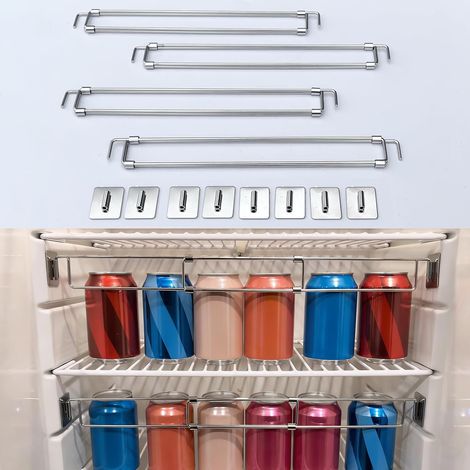 Barres de maintien réglables pour camping-car, Tiges en acier inoxydable (12,5 à 22,3 pouces),Stabilisateurs pour réfrigérateur de camping-car,4PCS (1/4)