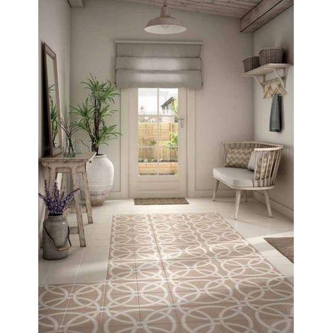 Aelle - Carrelage sol / mur effet ciment uni taupe 20x20 cm CAPRICE TAUPE - Vendu par boîte de 1 m² (1/2)