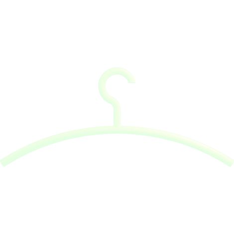 Cintre à vêtements, crochet pivotant, blanc pur