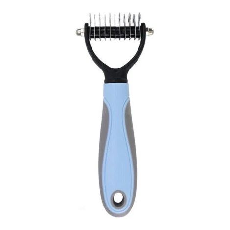 Brosse pour animaux de compagnie, peigne de toilettage double face en acier inoxydable, peigne d'épilation professionnel pour chiens et chats (1/5)