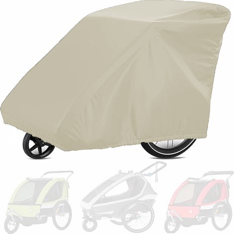 Couvercle de vélo imperméable 14084100cm 210D Oxford Anti-UV/Tableau de Bicyclette à vélo pour Enfants avec Cordon pour Rangement extérieur，Blanc
