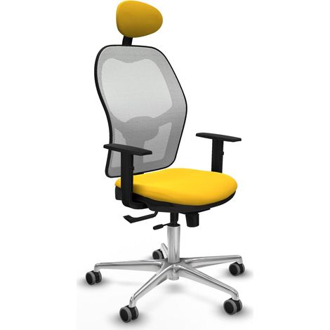Silla de oficina piqueras y crespo Jorquera blanco cuero sintético (1/2)