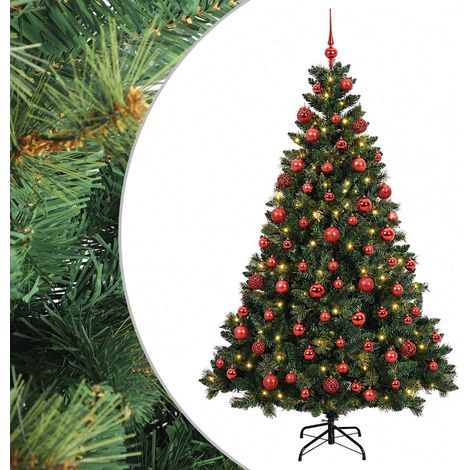 Albero di Natale Artificiale con Palline 210 cm 300 LED (1/5)