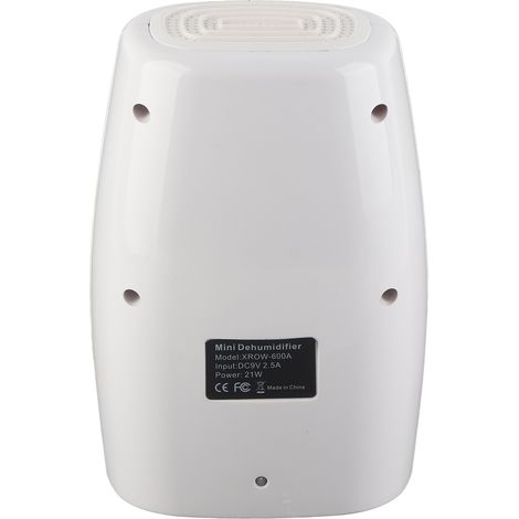 Déshumidificateur d'intérieur compact 500 ml, silencieux et économe en énergie, avec réservoir d'eau amovible. (1/5)