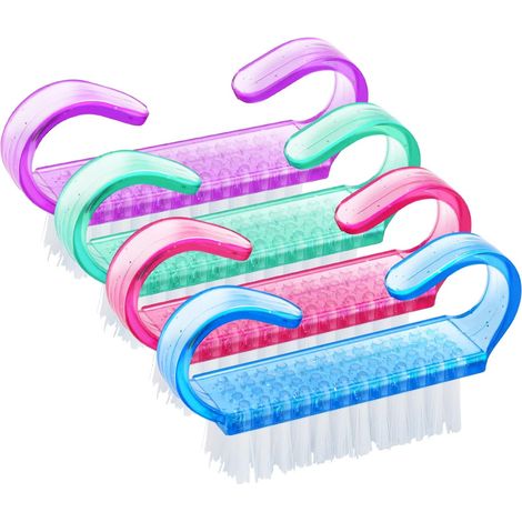 Set mit 4 Nagelbürsten aus Kunststoff zur Nagelreinigung. (1/5)