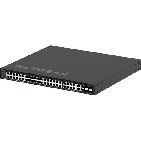 Conmutador AV gestionado L3 de 48 puertos Netgear (MSM4352) M4350-44M4X4V, 44x2,5G PoE++ + 4x10G/Multi-gig PoE++, 4x25G SFP28 Up (1/4)