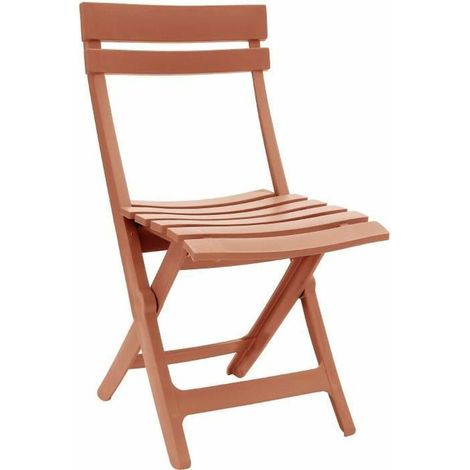 Grosfillex MIAMI Sedia pieghevole Terracotta confortevole