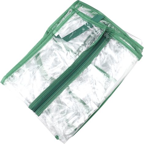 Pflanzenschutzabdeckung mit 4 Lagen – Transparentes PVC und frostbeständige Isolierung für wachsende Pflanzen – Abmessungen: 69 x 49 x 160 cm