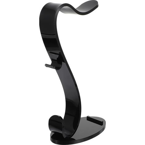 Support Design en S pour Écouteurs ou Noir en Acrylique pour Élégant et Pratique et Base Épaisse de 8 Mm Tige de Soutien de 5 Mm Café Maison (1/5)
