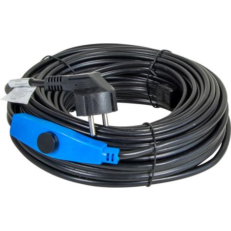 Horizont – Câble chauffant antigel 18 m – Puissance 288 W – Thermostat intégré pour protection jusqu'à -45 °C – Installation facile