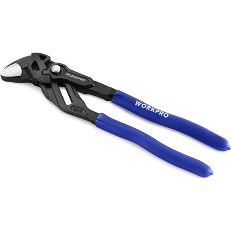 Workpro – Pince multiprise 255 mm – Acier Cr-V – Serrage rapide – Ouverture maximale 50 mm – Mâchoires lisses pour surfaces délicates