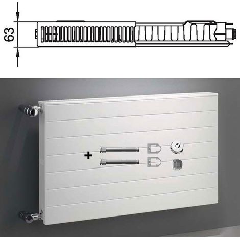 Kermi Radiateur compact Therm-x2 Line Type 11 505x905mm PLK110500901N1K (1/5)