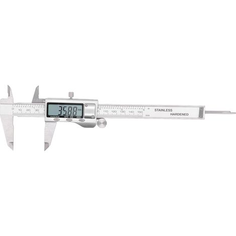Elektronischer digitaler Messschieber aus Edelstahl, hochpräziser Nonius mit Batterie, 0–150 mm (1/5)