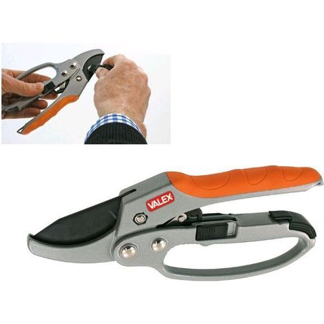 VALEX Forbici da Potatura 200 mm con Cricchetto - Strumento Giardinaggio (1/2)