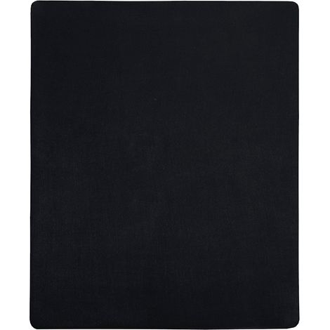 Maison Exclusive - Spannbettlaken 2 Stk. Jersey Schwarz 180x200 c