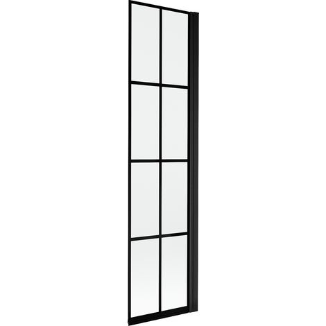Mexen Mist para-doccia 1-anta destra 50 x 150 cm, griglia nera, nero - 8A9-050-001-70-77-P (1/4)