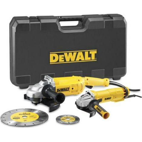 DeWalt DWE492S 2200W y DWE4207 1010W amoladoras negro amarillo