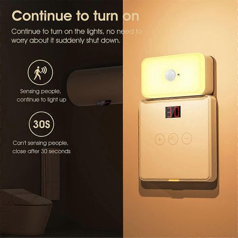 Tuya WiFi Bewegungsmelder mit PIR-Sensor und Warmweißlichtsensor