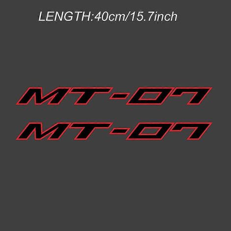 Autocollants décoratifs pour moto : logo, jantes, carénage, casque, protection de réservoir pour Yamaha MT-07 (2016-2020) - 4 (1/5)