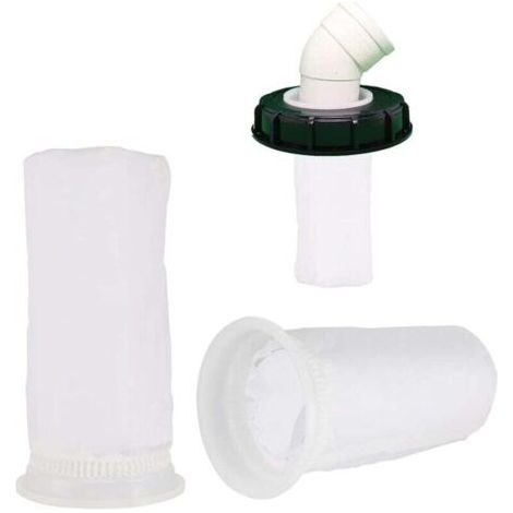 BUNTHAUS 2 Stück Ersatzfilter für IBC-Regenwassertanks (10,5 x 20,5 cm), waschbar.
