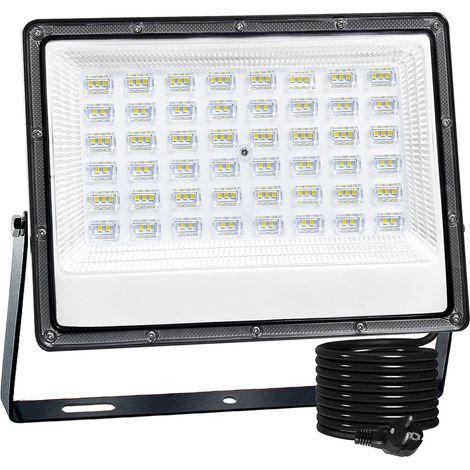 Projecteur extérieur LED, 100W Spot LED Extérieur projecteur led extérieur, IP66 étanche 10000LM Projecteur blanc froid, Eclairage Exterieur Projecteur LED pour jardin,cour (1/5)
