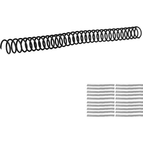 Bobines de reliure spirale en plastique 19mm 3/4in, 30 trous, 20 pièces, noires, pour cahiers A4 et A5. (1/5)