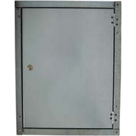 1PZ SPORTELLO LISCIO IN ACCIAIO ZINCATO - cm.44x54h.