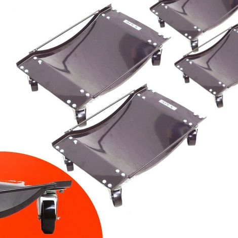 2 Paar Satz = 4 Rangierroller 1800kg Rangierhilfe 06161 PKWs PKW Rangierheber (1/4)