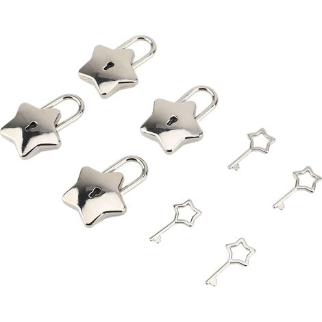 Coffret de cadenas décoratifs en forme d étoile avec clés (1/5)