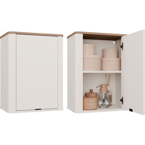CORDOBA Mobile bagno 1D, Cachemire/Rovere Castello, Sospeso, 2 Mensole (1/5)