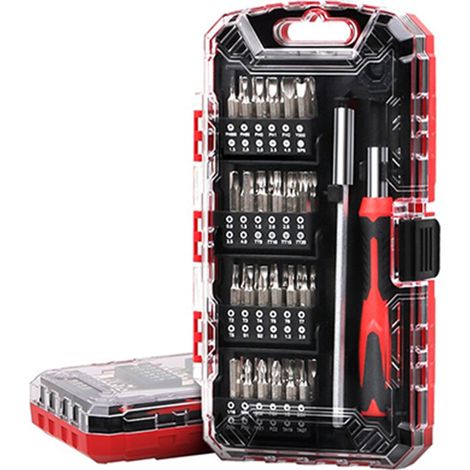 Coffret tournevis de précision et embouts 51 pièces (1/5)