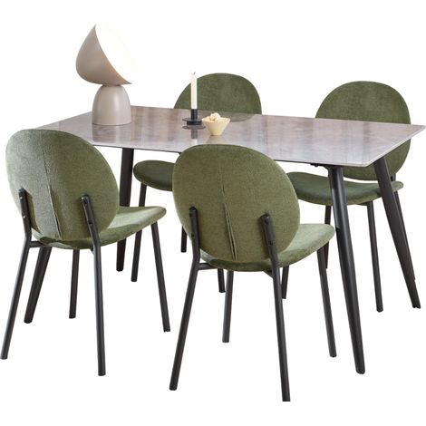 Conjunto de mesas y sillas para comedor Norsica 1015 , 75x80x140cm, Diámetro: 0, Número de asientos: 4, Estilo: Contemporary (1/5)