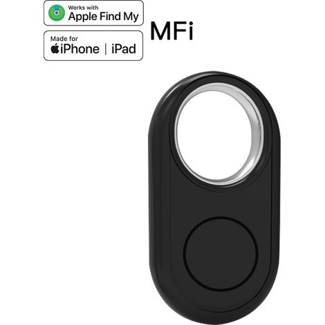 Rastreador GPS/Llavero antipérdida y antirrobo para maletas, niños, mascotas, carteras y llaveros. (Negro) (1/5)