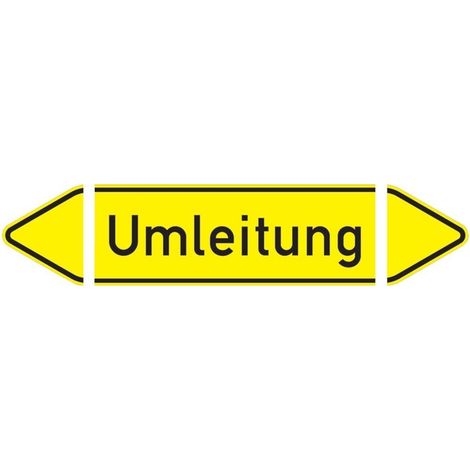 Verkehrszeichen 36, 1400x350 mm, Umleitung + Wechselspitze, RAL-Gütezeichen Folie RA2