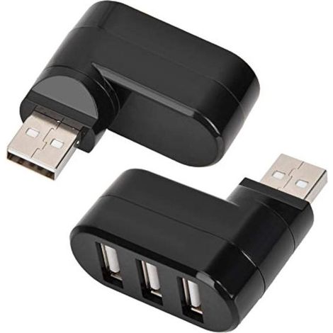 Adattatore splitter USB multiporta per PC, laptop e notebook con 4 porte USB - Nero (1/3)