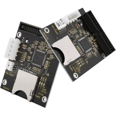 Câbles Pour Ordinateur Carte mémoire SD vers adaptateur de disque dur IDE mâle 3,5' 40 broches convertisseur numérique (1/4)