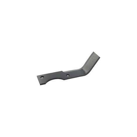 Cuchillo de fresa izquierdo para fresa trasera compatible con Goldoni - L: 195mm, diámetro del agujero 10,5mm, distancia entre agujeros 80mm, grosor 5mm