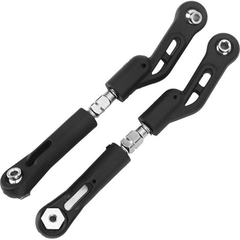 Lot de 2 biellettes de direction supérieures arrière pour voiture RC ZD Racing 1/8, résistantes à l'usure et légères (noires). (1/5)