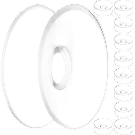 Lot de 24 Petites Ventouses Doubles Faces Transparentes en Pvc 30 Mm pour Verre, Installation Facile, Stabilité Renforcée, pour Organisation Plusieurs Pièces