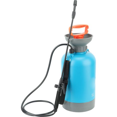 5-Liter-Drucksprühgerät, blau, für Garten, Park und Rasen, großes Fassungsvermögen, tragbar und robust (1/5)