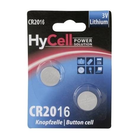 HyCell CR 2016 Batteria a bottone CR 2016 Litio 70 mAh 3 V 2 pz.